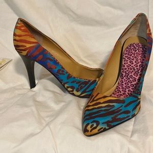 Women heels multi colored